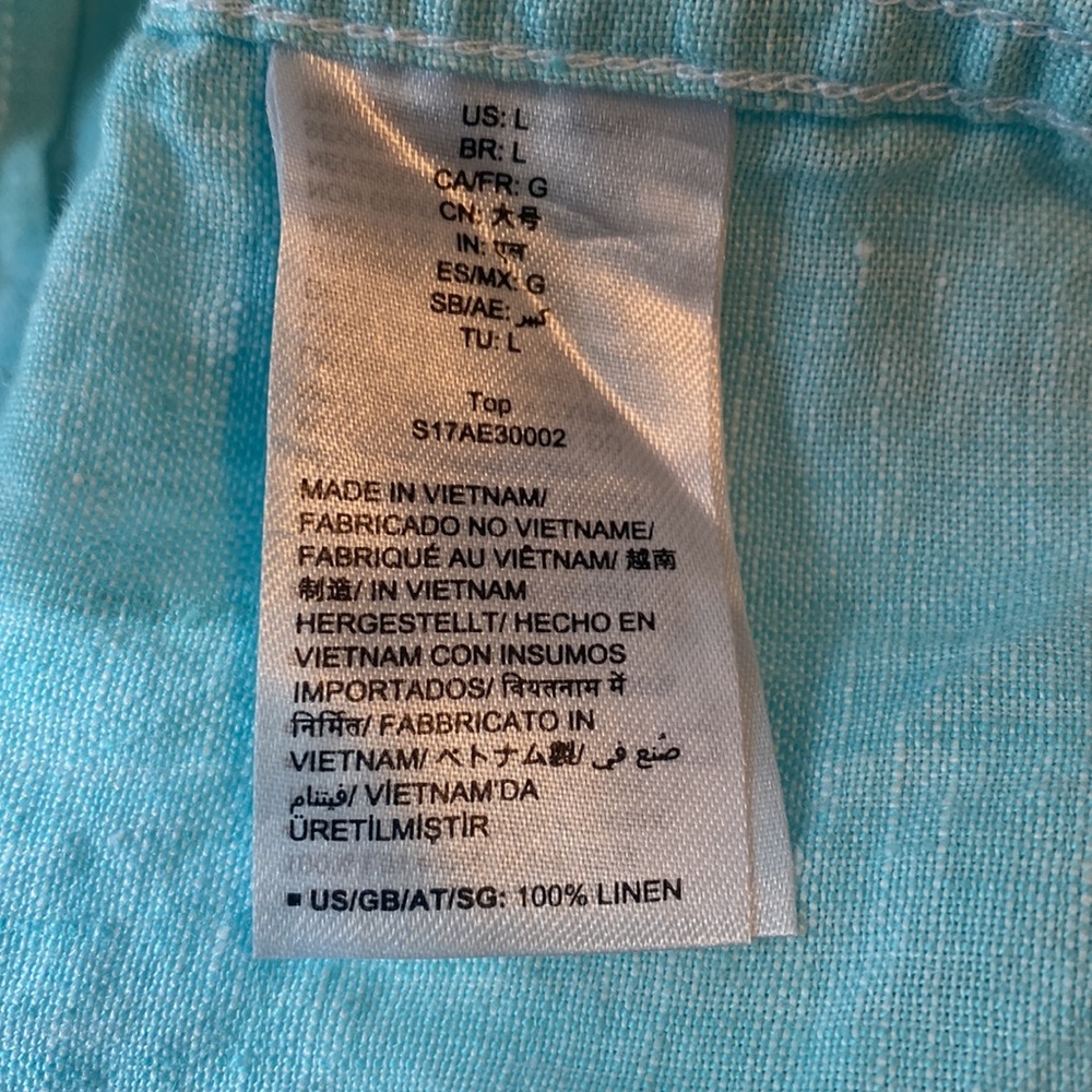 Amazon Essentials Linen Button Down - Picture 5 of 5